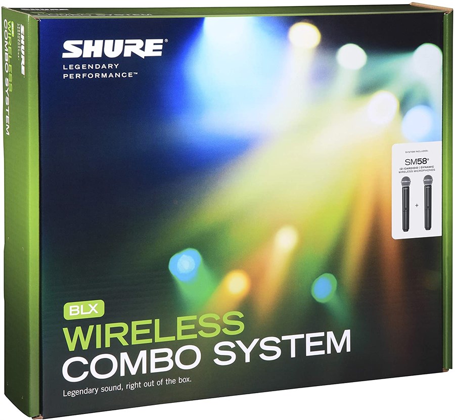 Shure BLX288E/SM58 Kablosuz Çift El Mikrofon Seti