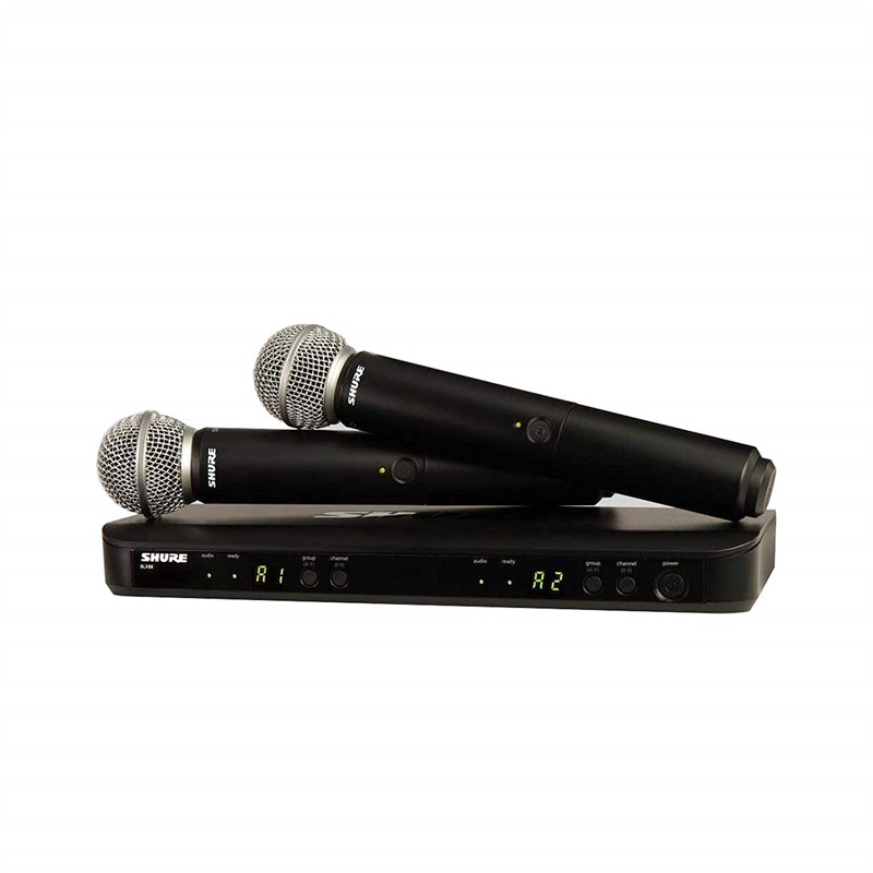 Shure BLX288E/SM58 Kablosuz Çift El Mikrofon Seti