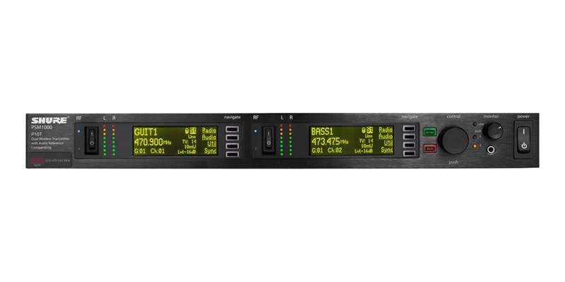 Shure P10TE Çift Kanal Kablosuz Verici