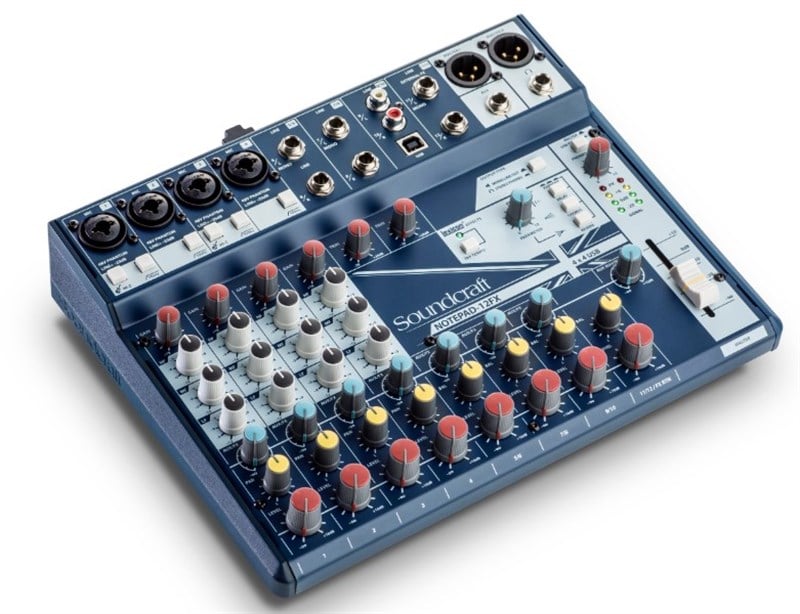 Soundcraft Notepad 12FX Small-format Analog Mixing Console with USB I/O and Lexicon Effects