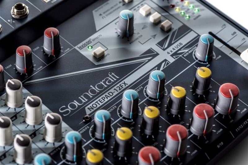 Soundcraft Notepad 12FX Small-format Analog Mixing Console with USB I/O and Lexicon Effects