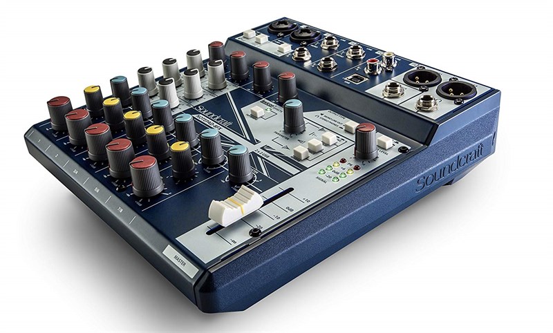 Soundcraft Notepad 8FX 8 Kanal 2 Profesyonel Mikrofon Preamp, Kayıt Mikseri
