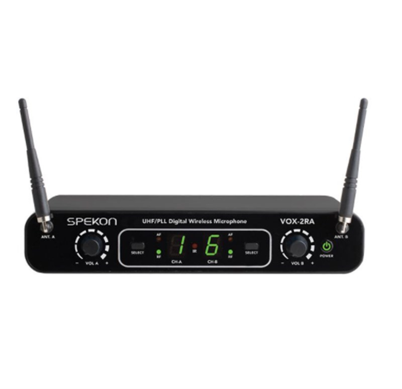 Spekon VOX-2RA 2 Kanal Kablosuz Mikrofon Alıcısı