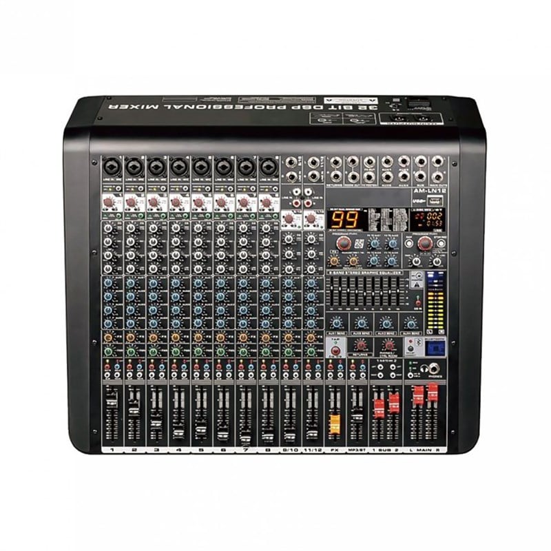 SSP Audio AX 12 USBli Efektli 12 Kanal Deck Mikser