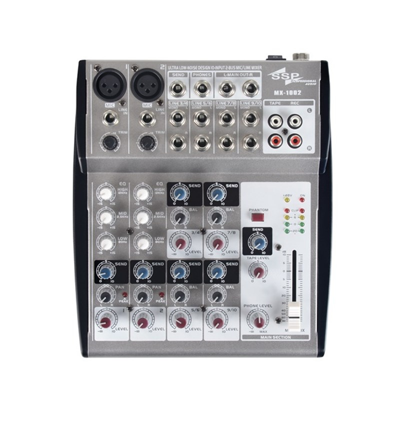 SSP Audio MX1002 10 Kanal Kompakt Deck Mikser