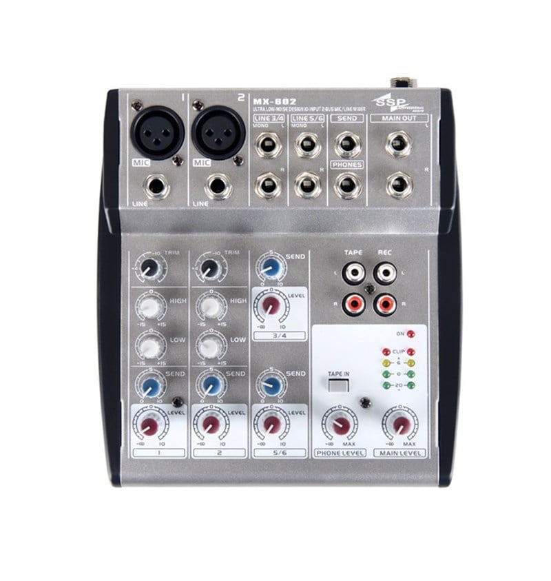 SSP Audio MX602 6 Kanal Kompakt Deck Mikser