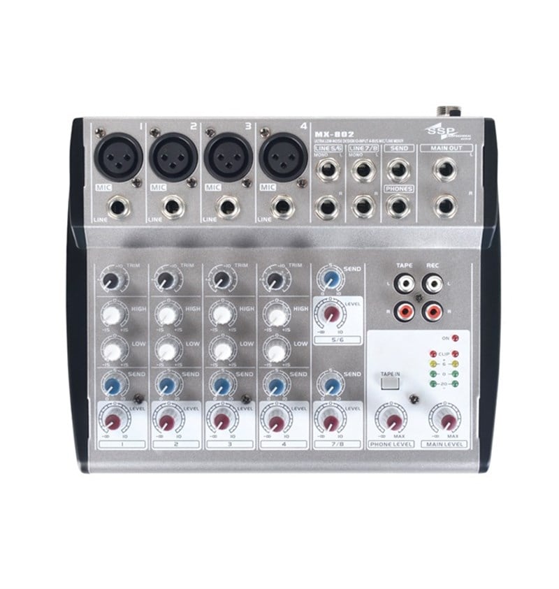 SSP Audio MX802 8 Kanal Kompakt Deck Mikser