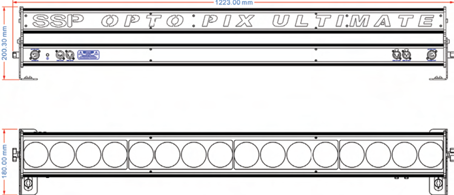 SSP Audio OPTO PIX ULTIMATE 16x40W Professional LED Bar Wash