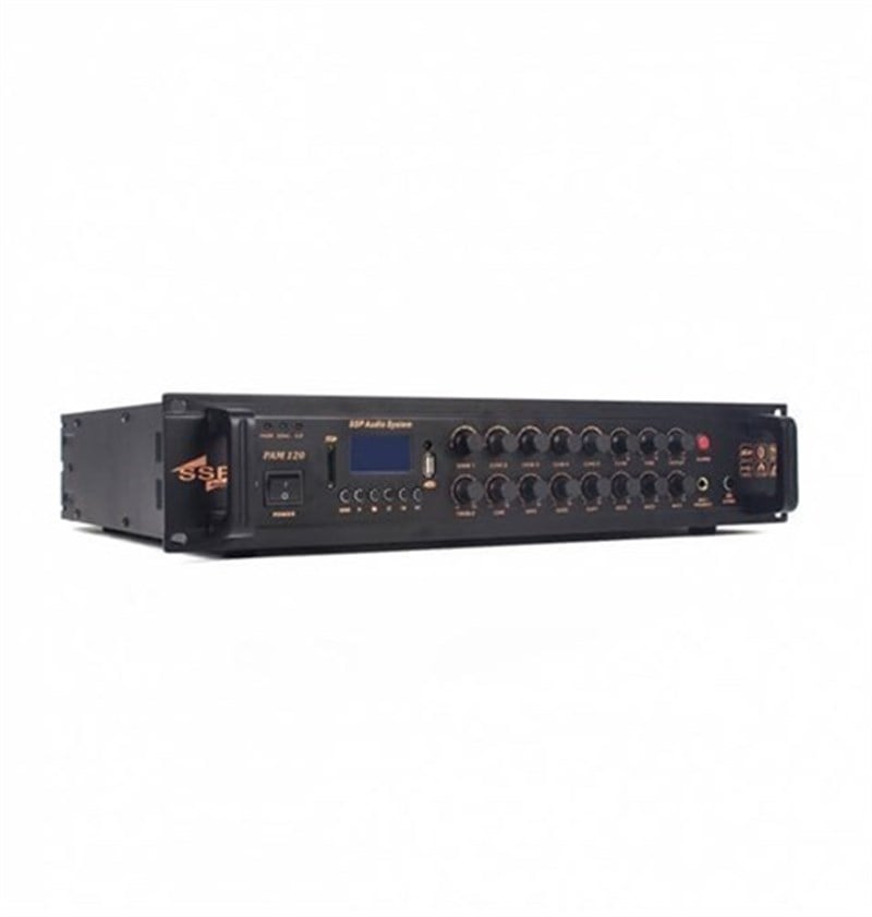 SSP Audio PAM-120 5 Bölgeli 120 Watt MP3 Oynatıcılı Power Anfi