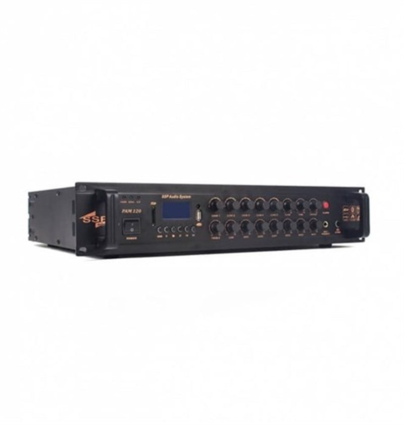 SSP Audio PAM-120 5 Bölgeli 120 Watt MP3 Oynatıcılı Power Anfi