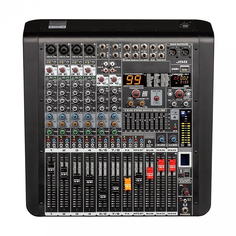 SSP Audio PM 408L 8 Kanal 2x300W Amfili Deck Mikser