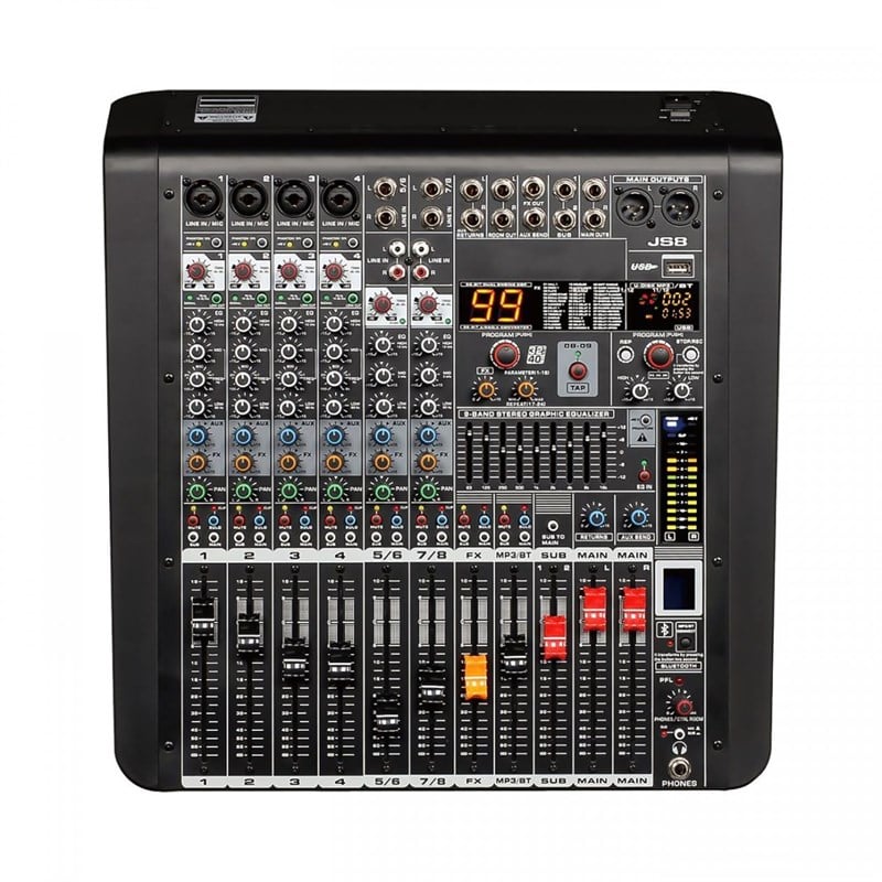 SSP Audio PM 808L 8 Kanal 2x650W Anfili Deck Mikser