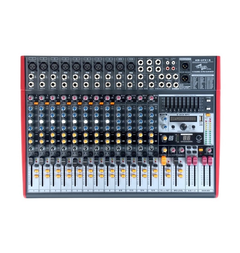 SSP Audio UFX16 Profesyonel 16 Kanal Efektli Stereo Mikser