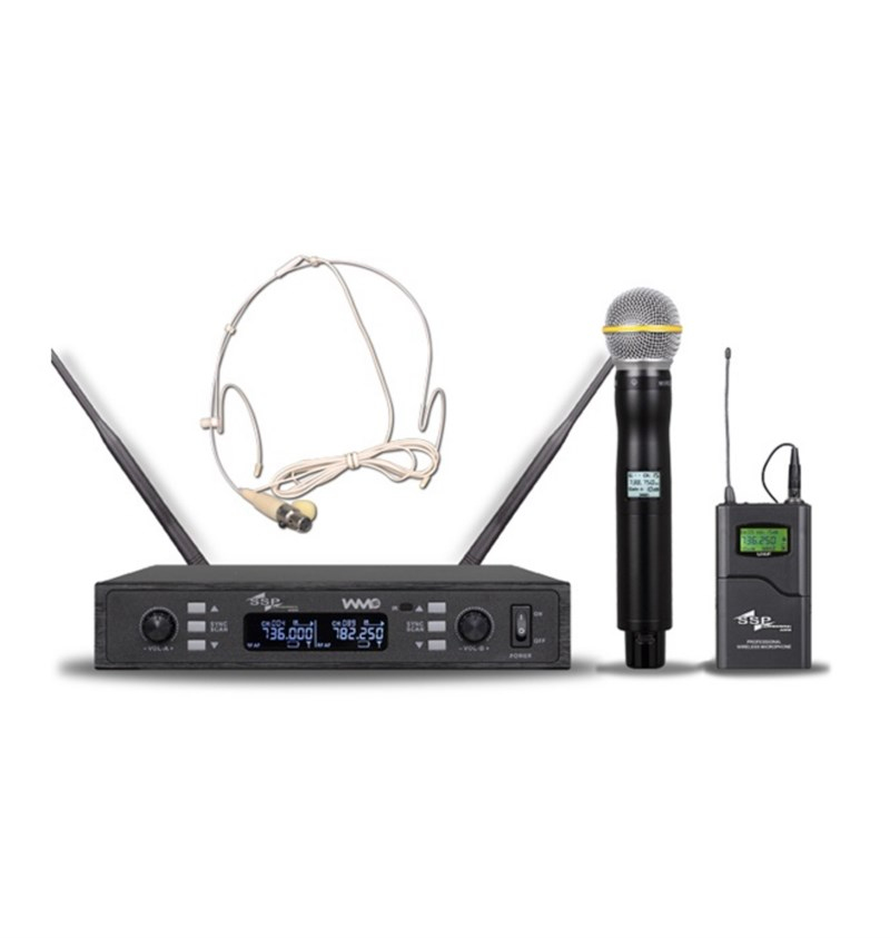 SSP Audio WM802/3H El+Kafa Kablosuz Mikrofon Seti