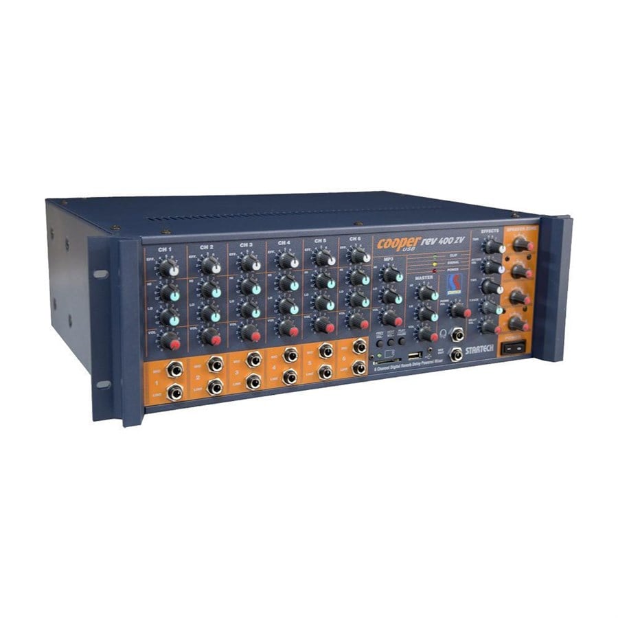 Startech Cooper Rev/400 ZV 400 Watt 6 Kanal Trafolu 4 Bölgeli Amfi