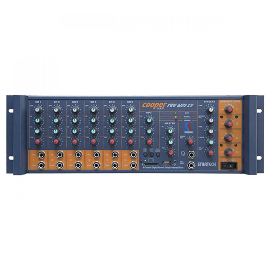 Startech Cooper Rev/600 ZV 4x150 Watt 4 Bölgeli Trafolu Amfi