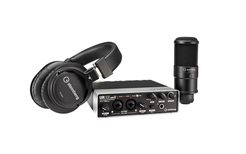 Steinberg UR 22 MKII PACK Studio Kayıt Paketi (Mikrofon+Kulaklık+Ses Kartı)