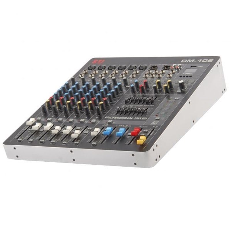 Sti DM-106 6 Mono 1 Stereo 2 Grup Deck Mikser 