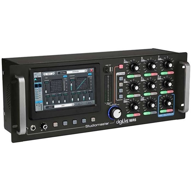 Studiomaster digiLivE16P 1000 - 16 Girişli 2x500W Dijital Mikser