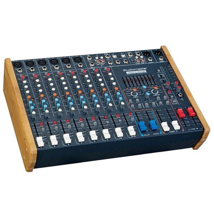 Studiomaster VISION 2008 2 Stereo, 6 Mono 2x1000 Watt 8 Ohm Mikser