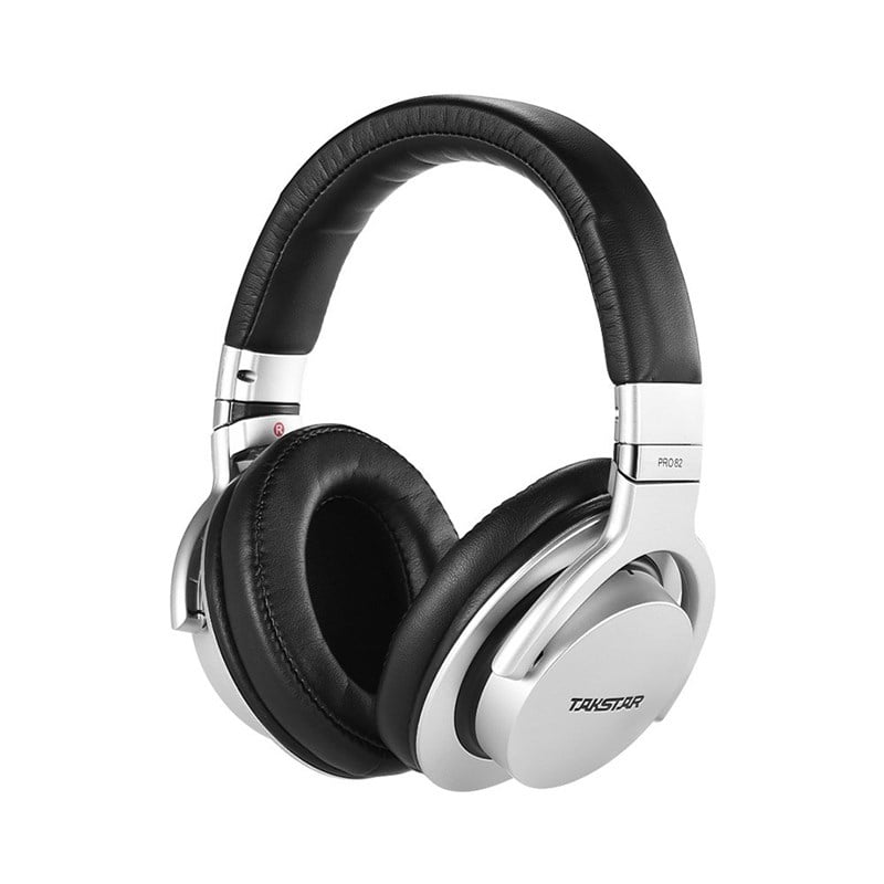 Takstar PRO82 Profesyonel Studio-Monitör-DJ Kulaklığı Gümüş