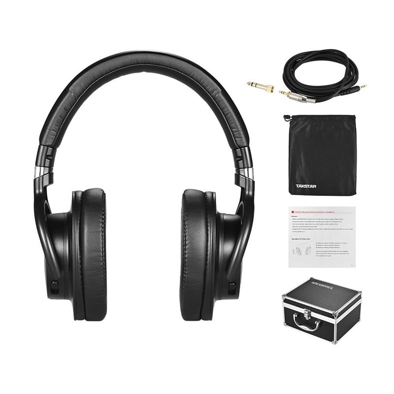 Takstar PRO82 Profesyonel Studio-Monitör-DJ Kulaklığı Siyah