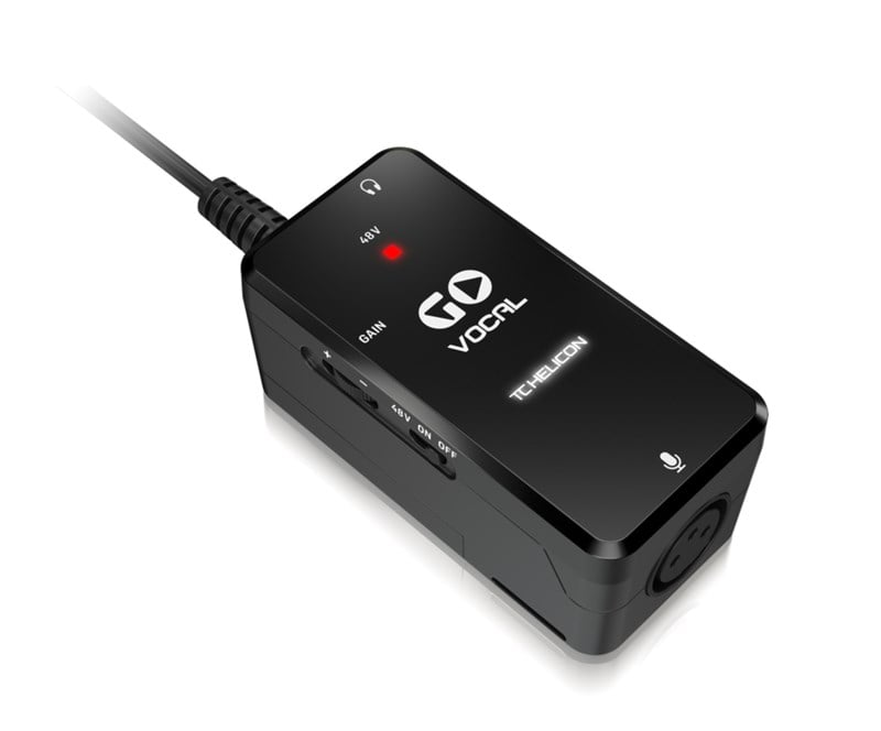 TC Helicon Go Vocal Mobil Cihazlar için Yüksek Kaliteli Mikrofon Preamp