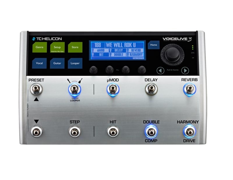 TC Helicon VoiceLive 3 Multi-Track Looping Vocal ve Gitar Efekt Pedal