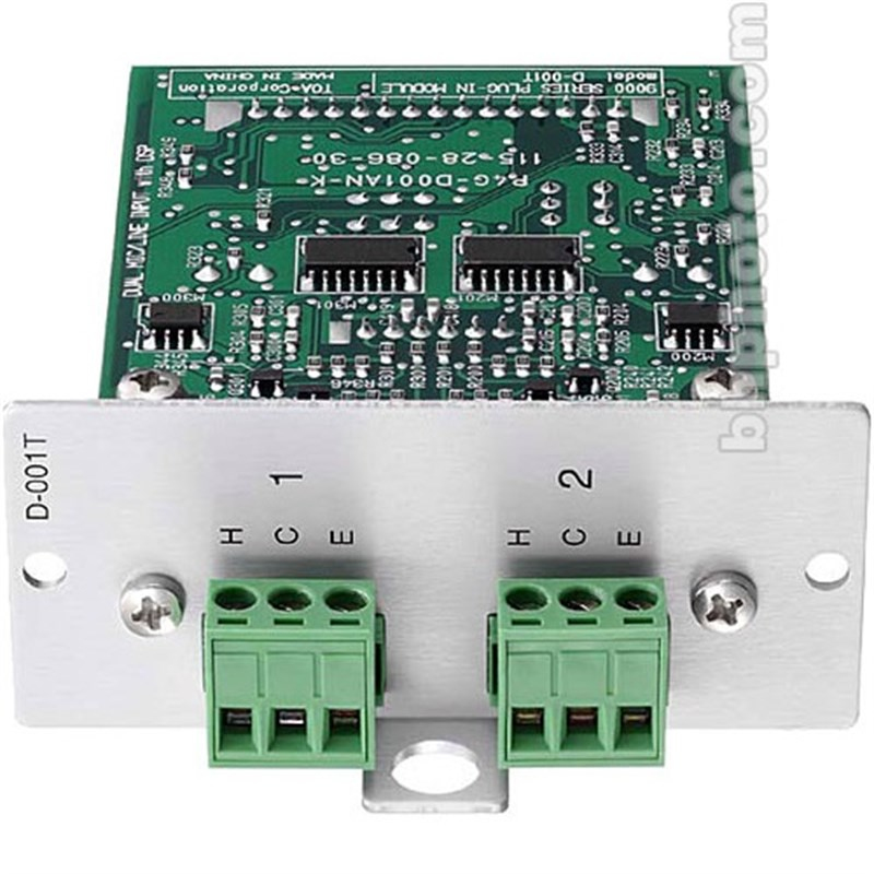 Toa D-001 T - Dual Mic/Line Input Module With DSP