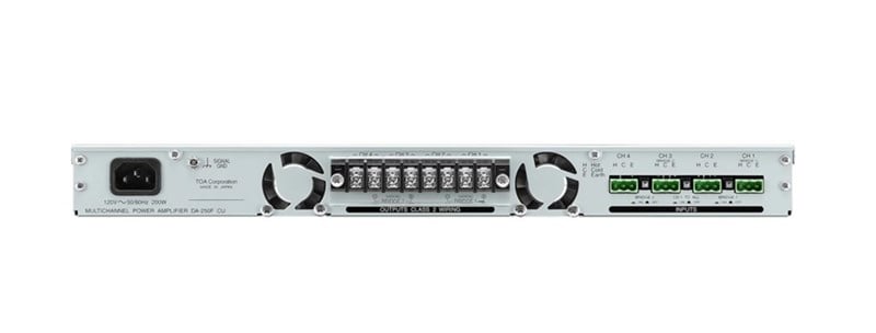 Toa DA 250FH - 70/100V 4x250W Dijital Power Amfi 