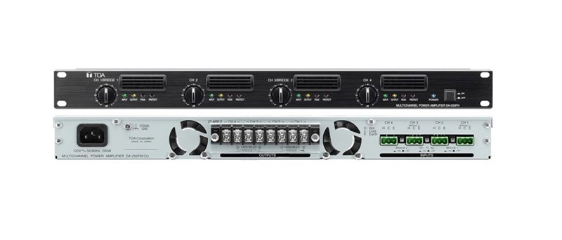 Toa DA 250FH - 70/100V 4x250W Dijital Power Amfi 