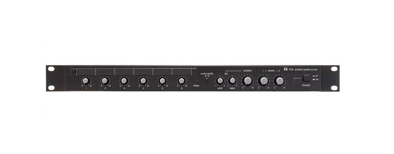 Toa M-243 - Rack Tipi 6 Girişli Deck Mikser