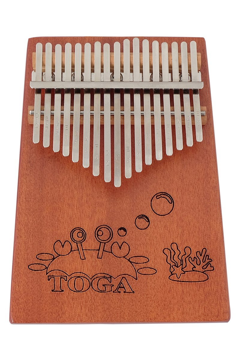 Toga CRAB 17 Tuşlu Hakiki Ağaç Kahverengi Kalimba