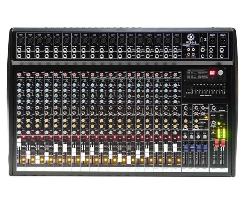 Topp Pro MX2442/EQ+DSP 18 Mono 6 Stereo Kanal Deck Mikser