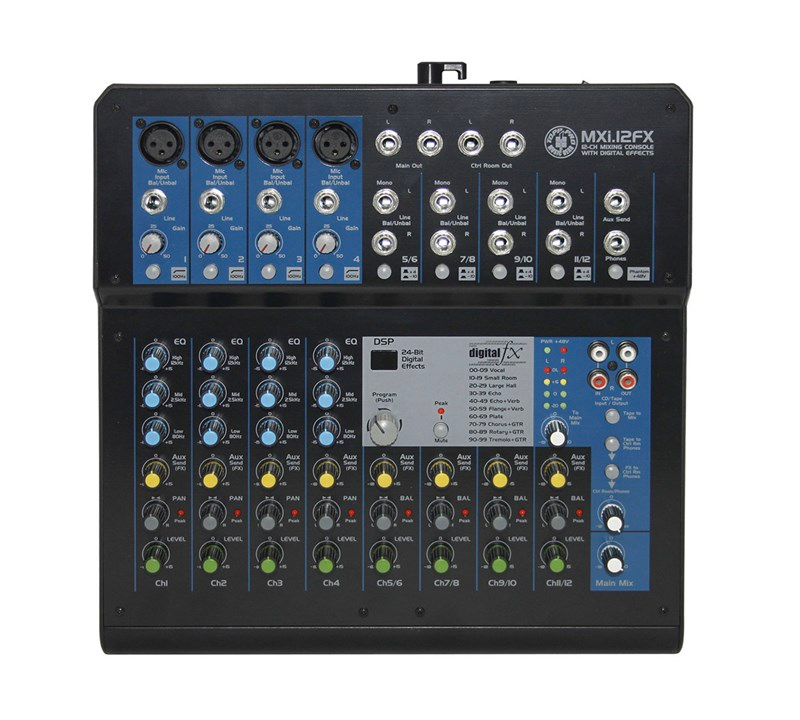 Topp Pro Mxi12FX 12 Kanal Dijital Efektli Deck Mikser