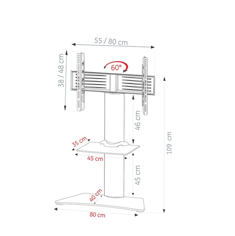 Ultimate FL-B-8040-B-8048 43''- 55'' Tv Standı