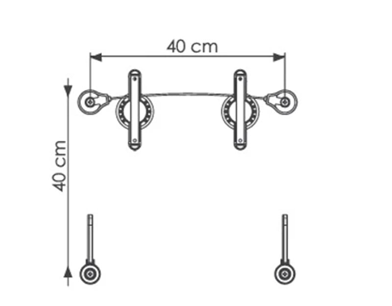 Ultimate LED-2000-B İpli Duvar Askı Aparatı