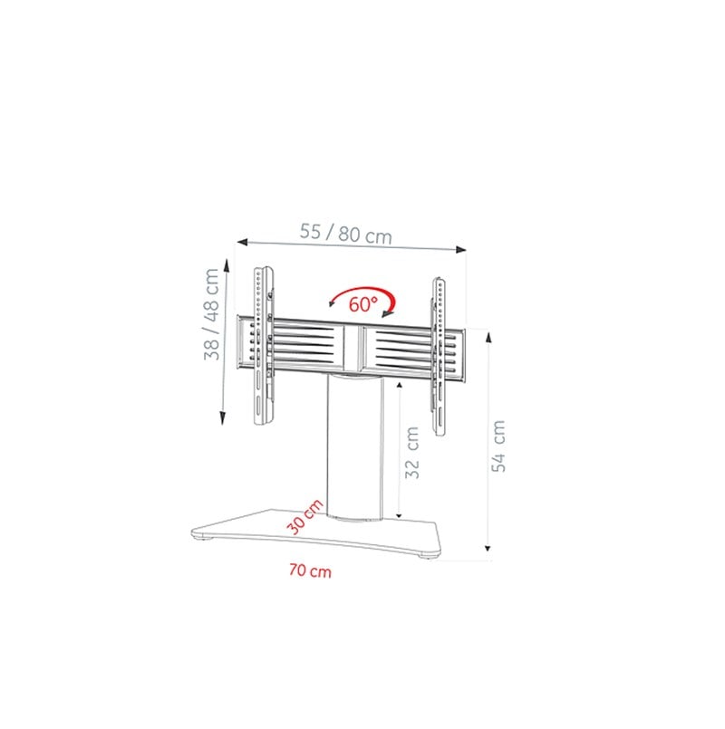 Ultimate MS-B-4210-B-5538 32''-43'' TV Masa Standı