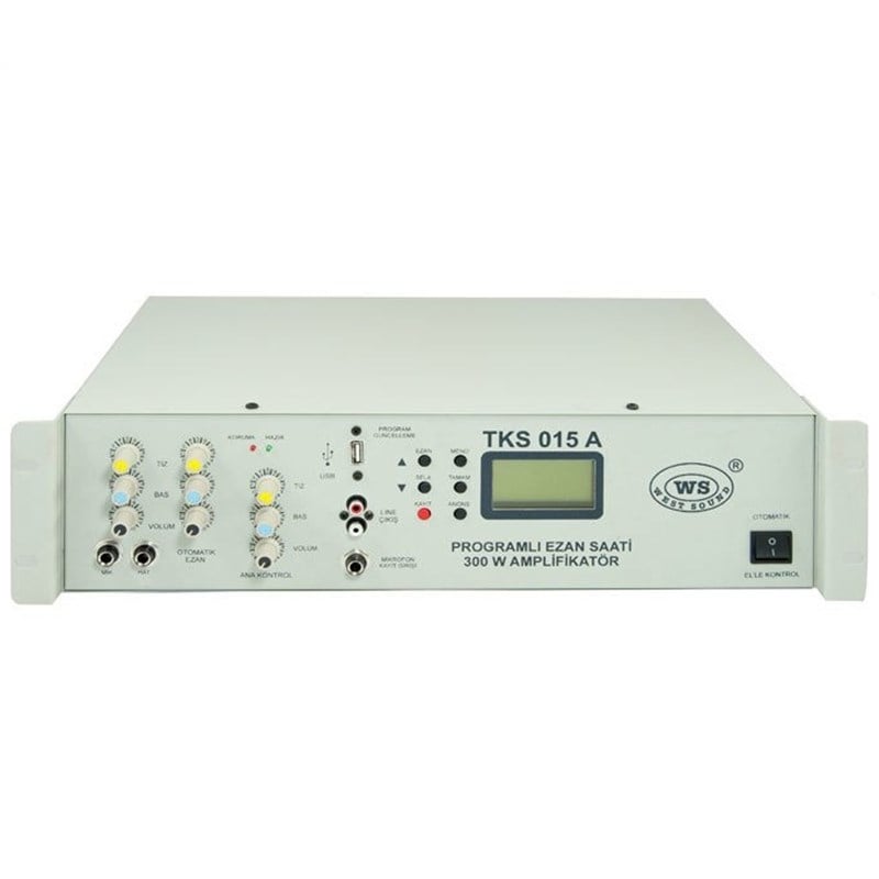 West Sound TKS 015 A 2 Kanal 300 Watt Anfili Programlı Ezan Saati