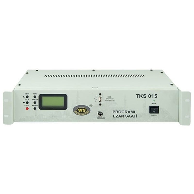 West Sound TKS 015 R - Rack Tipi Programlı Ezan Saati
