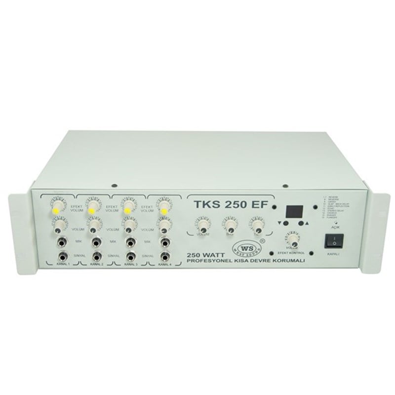 West Sound TKS 250 EF TR 6 Kanal 250W 100V Efektli Mikser Anfi