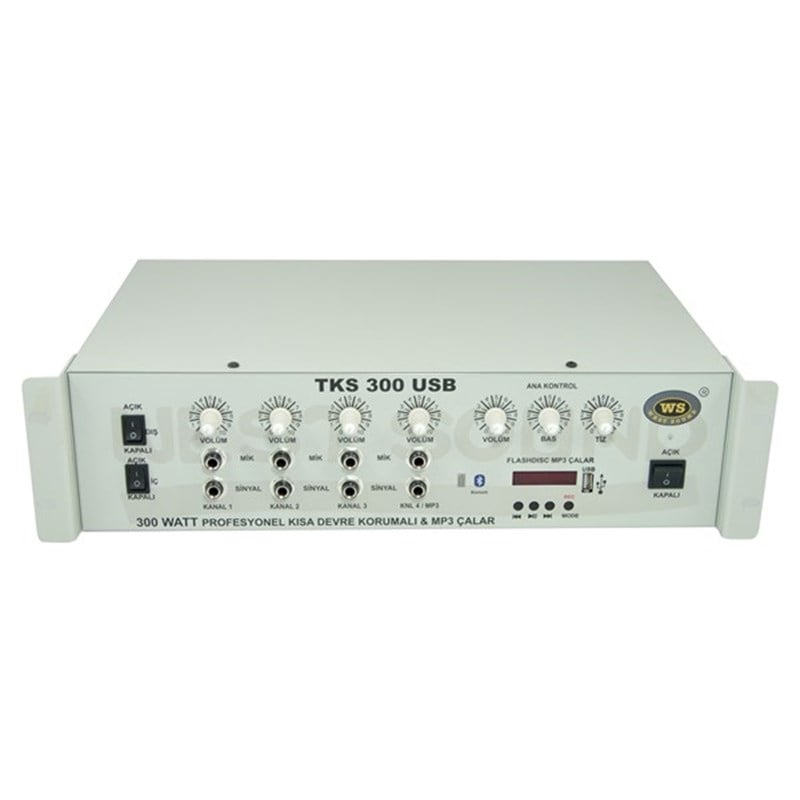 West Sound TKS 300 USB TR - 300W 100V Mp3/usb Mikser Amfi