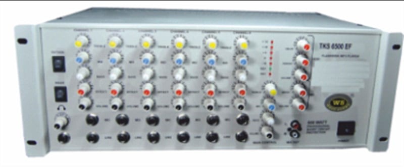 West Sound TKS 6300 EF TR 6 Kanal 300W 100V Efektli Anfi Mikser