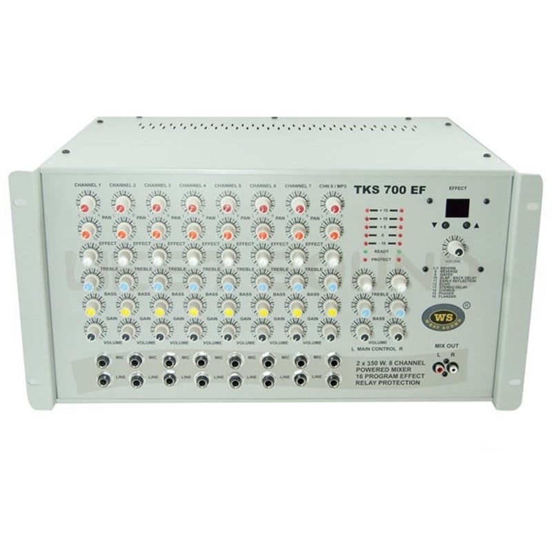 West Sound TKS 700 EF 8 Kanal 2x350 Watt Efektli Stereo Anfi