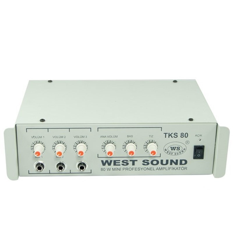 West Sound TKS 80 TR 80 Watt 100V 3 Kanal Mikser Amfi