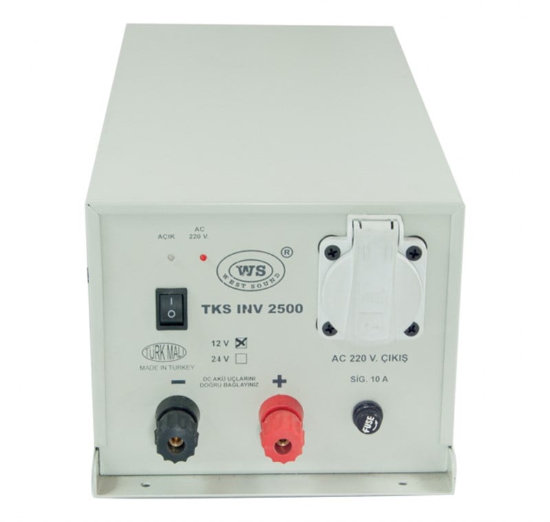 West Sound TKSINV 2500 DC 12 V / 24 V İnvertör Araç Tipi