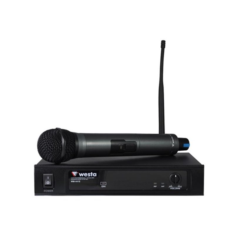 Westa WM-441E UHF Band Kablosuz Tek El Mikrofon Seti