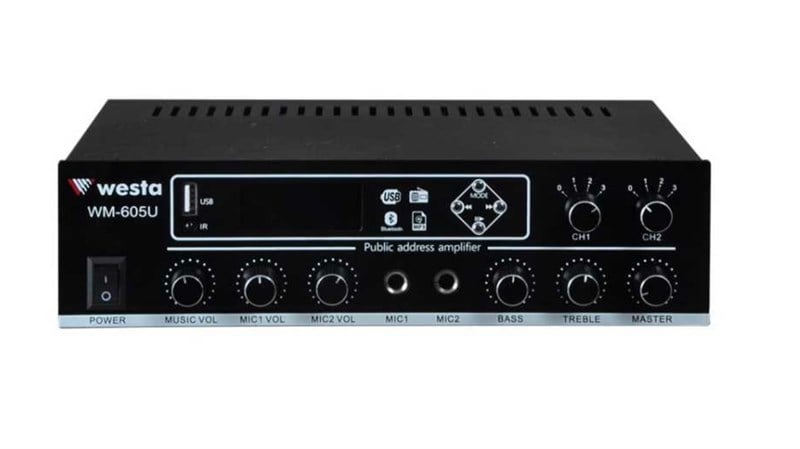 Westa WM-605U Hat Trafolu 2 Bölgeli 100W Power Mikser