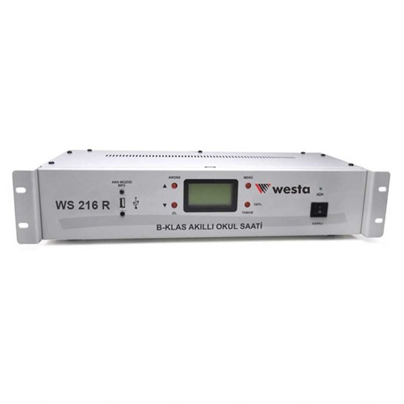 Westa WS-216 R Akıllı Okul Zil Saati (İstiklal Marşı Kumandası)