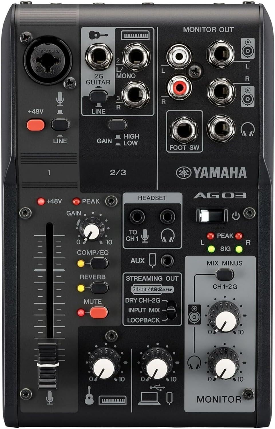 Yamaha AG03MK2 Canlı Yayın Ses USB Mikseri